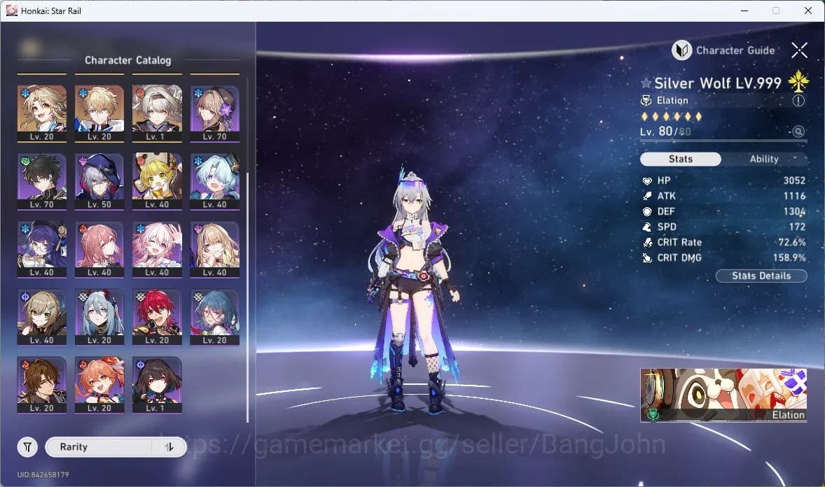 Honkai Star Rail Accounts ASIA | TL 63 | 8 LIMIT | YAO GUANG | SPARXIE | DAN image 4