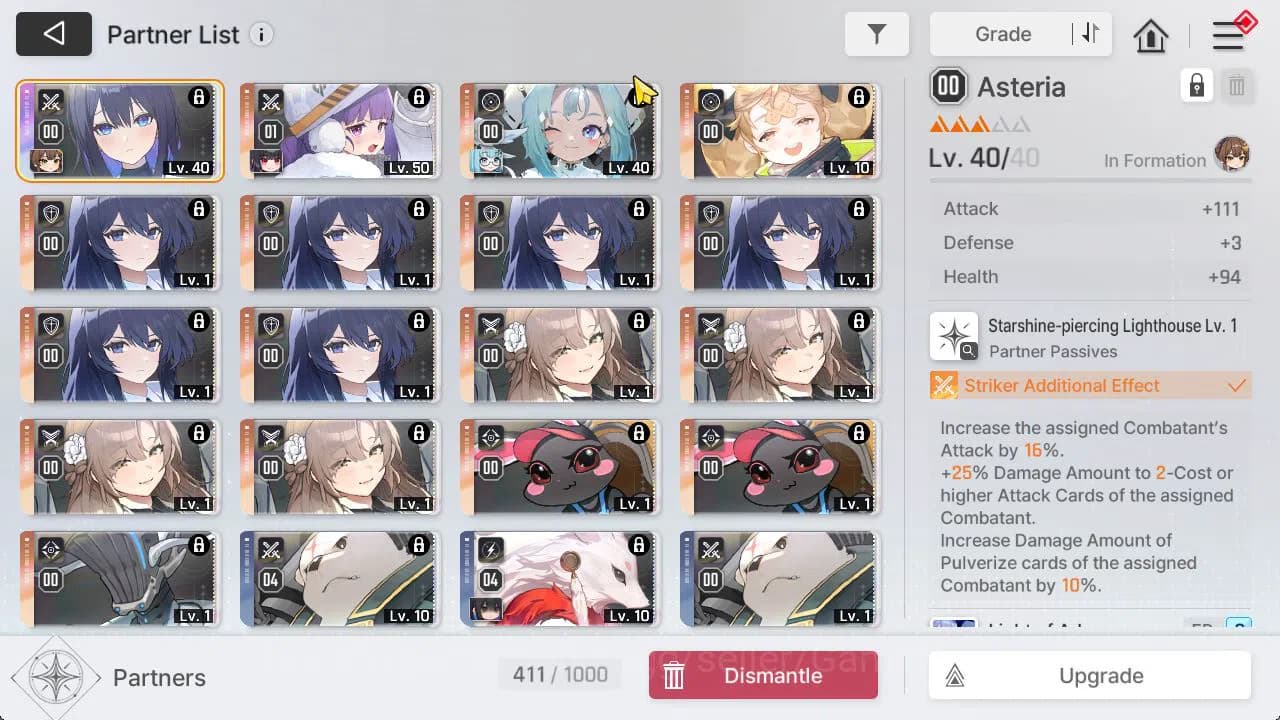 Chaos Zero Nightmare Accounts GLOBAL Lv47|8,7K Crystal|6 SSR[Diana,Yuki,Rin,Orle image 14