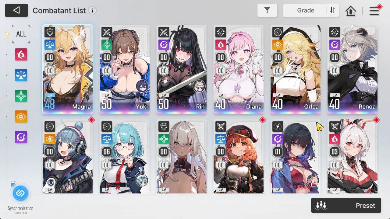 Chaos Zero Nightmare Accounts GLOBAL Lv47|8,7K Crystal|6 SSR[Diana,Yuki,Rin,Orle image 16