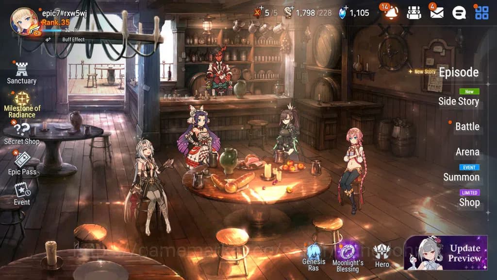 Epic Seven Accounts GLOBAL Unverif|6ML(SALOME,Harsetti,LCermia,ATywin, image 1