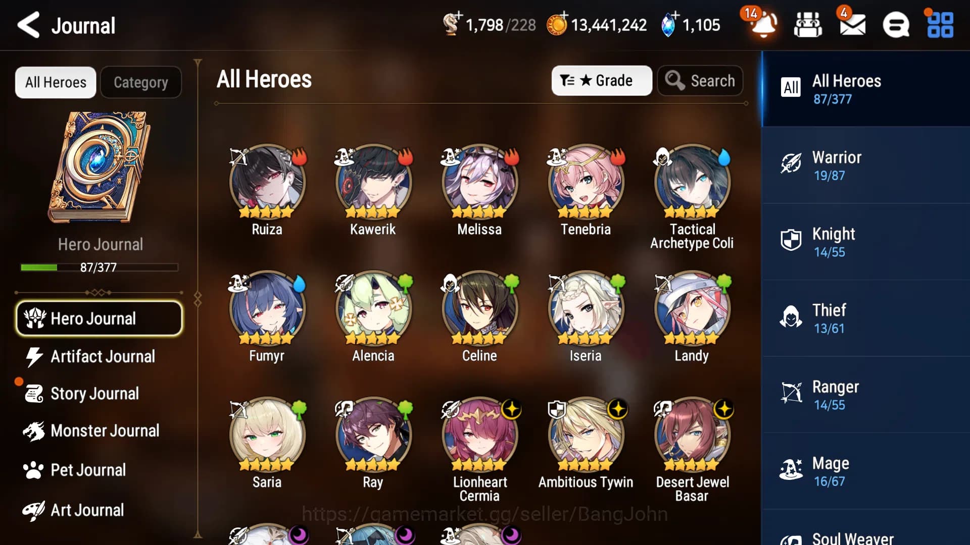 Epic Seven Accounts GLOBAL Unverif|6ML(SALOME,Harsetti,LCermia,ATywin, image 16