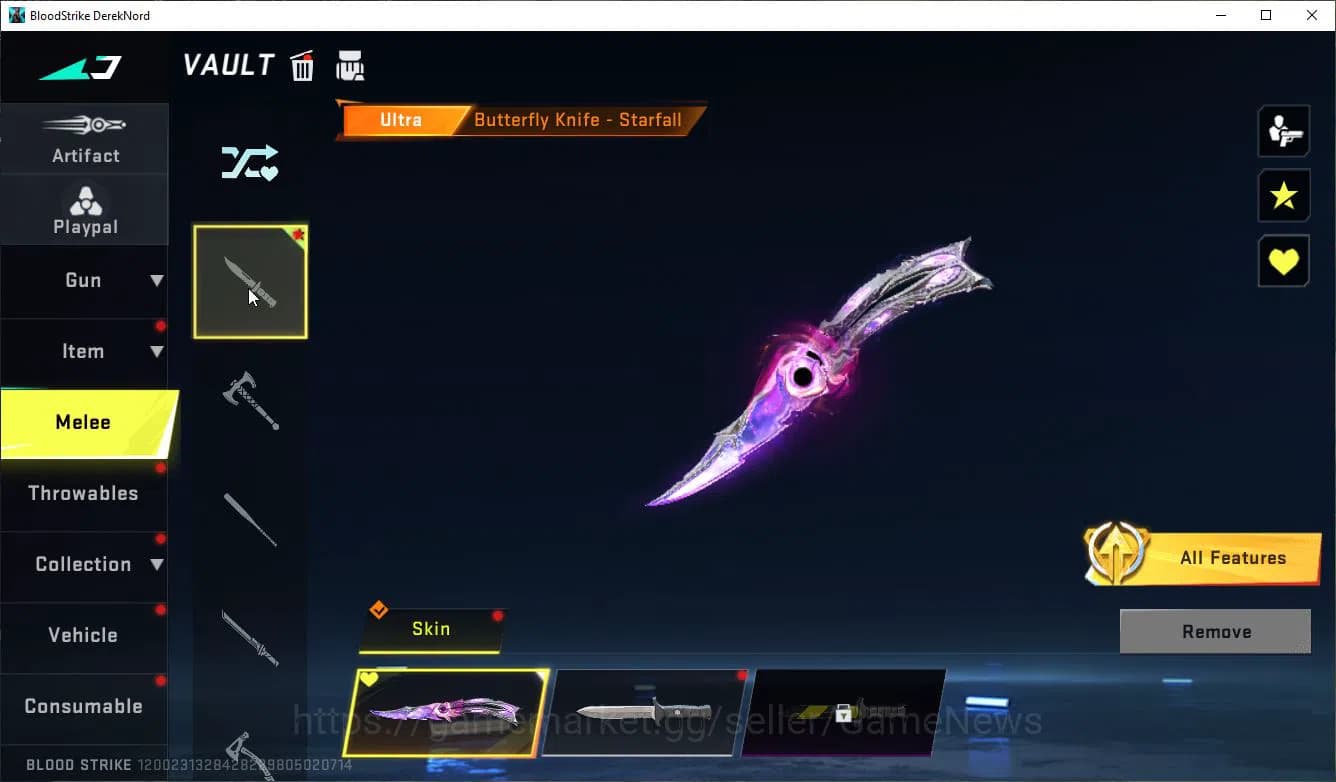 Blood Strike Accounts ASIA|3 ULTRA[JET-BlackoutBomber,MELEE-Butterfly Kn image 16