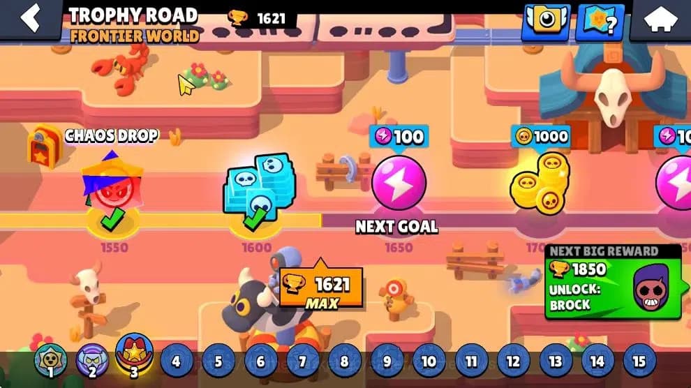 Brawl Stars Accounts 1621 Trophy|145 Gem|38 Brawlers 4 Max Lvl|1 Hypch image 4