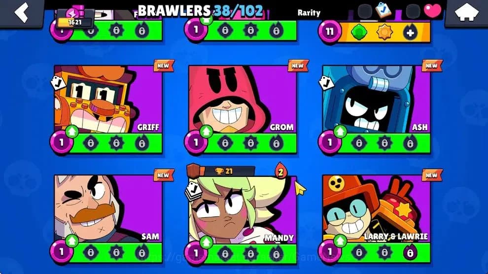 Brawl Stars Accounts 1621 Trophy|145 Gem|38 Brawlers 4 Max Lvl|1 Hypch image 7