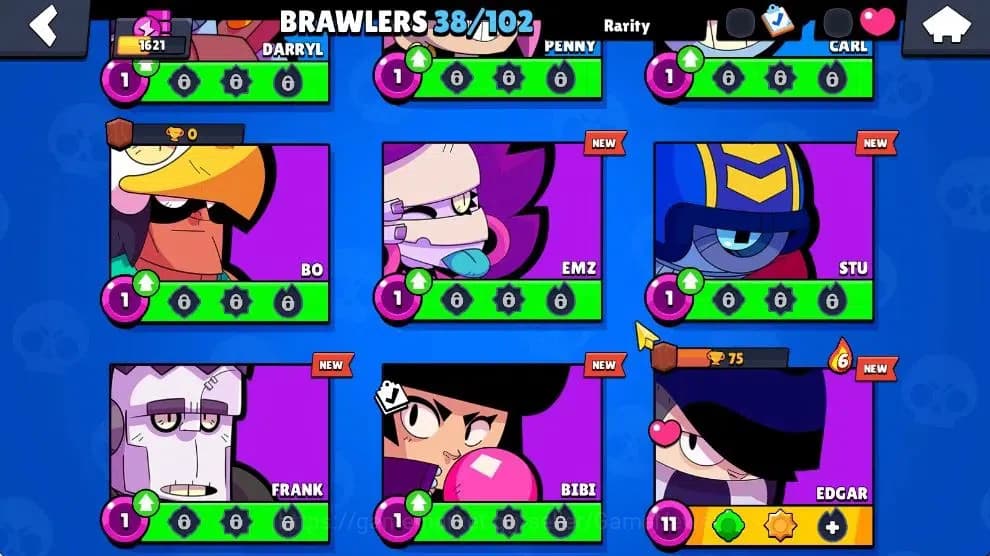 Brawl Stars Accounts 1621 Trophy|145 Gem|38 Brawlers 4 Max Lvl|1 Hypch image 8