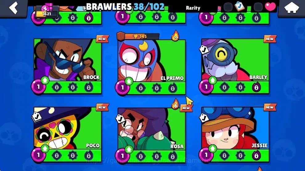 Brawl Stars Accounts 1621 Trophy|145 Gem|38 Brawlers 4 Max Lvl|1 Hypch image 9