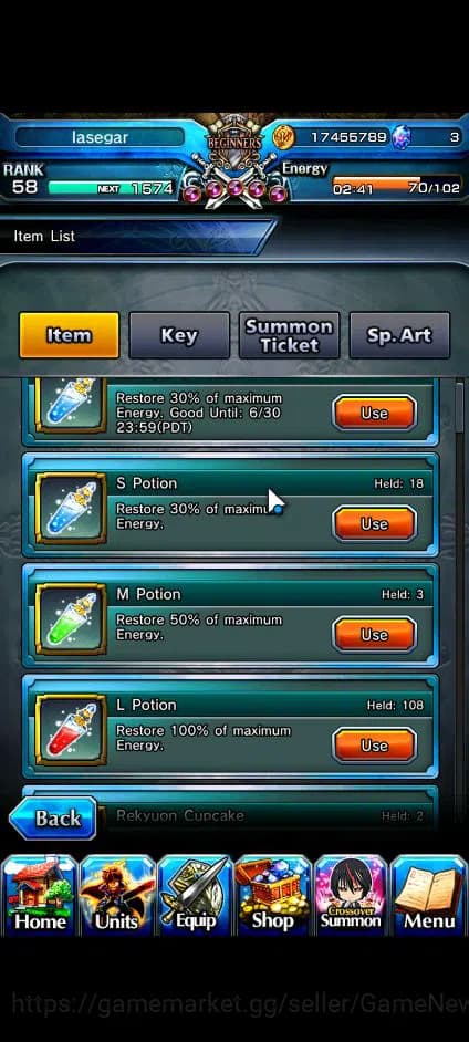 Grand Summoners Accounts Global|Rank 58|3 Ascend+1 TW| KyokoTW, Roy, Selia image 11