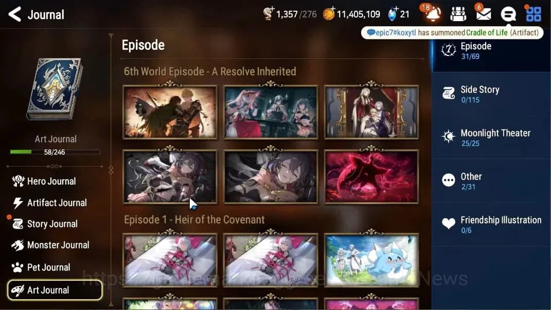Epic Seven Accounts GLOBAL Unverif|NewEra|8 ML(LOT Scales,BArunka,BM H image 11