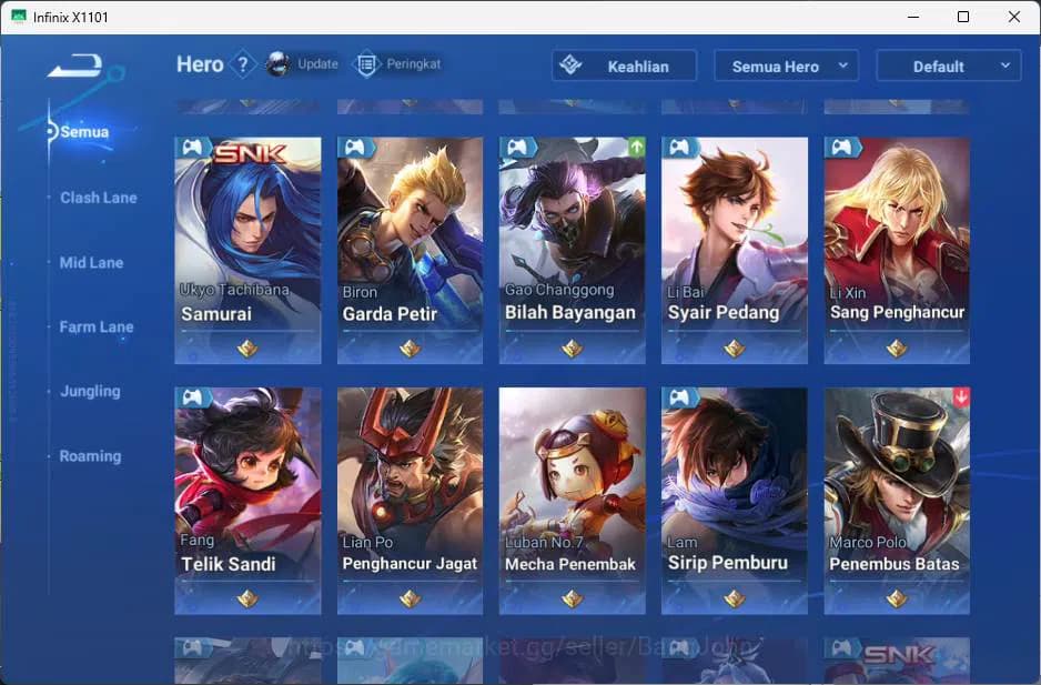 Honor of Kings Accounts GLOBAL | hero 49, skin 43 KIC luna, Legend lady su image 10
