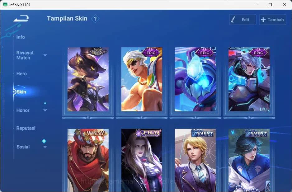 Honor of Kings Accounts GLOBAL | hero 49, skin 43 KIC luna, Legend lady su image 3