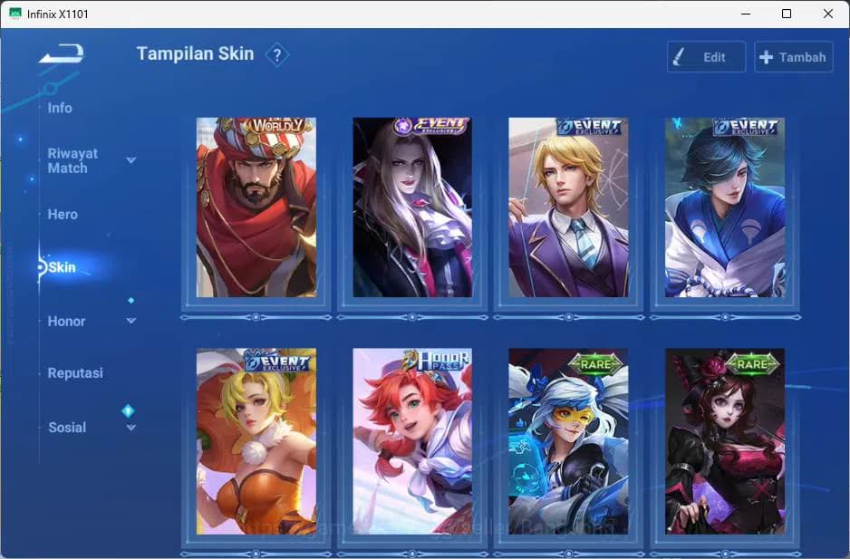 Honor of Kings Accounts GLOBAL | hero 49, skin 43 KIC luna, Legend lady su image 4