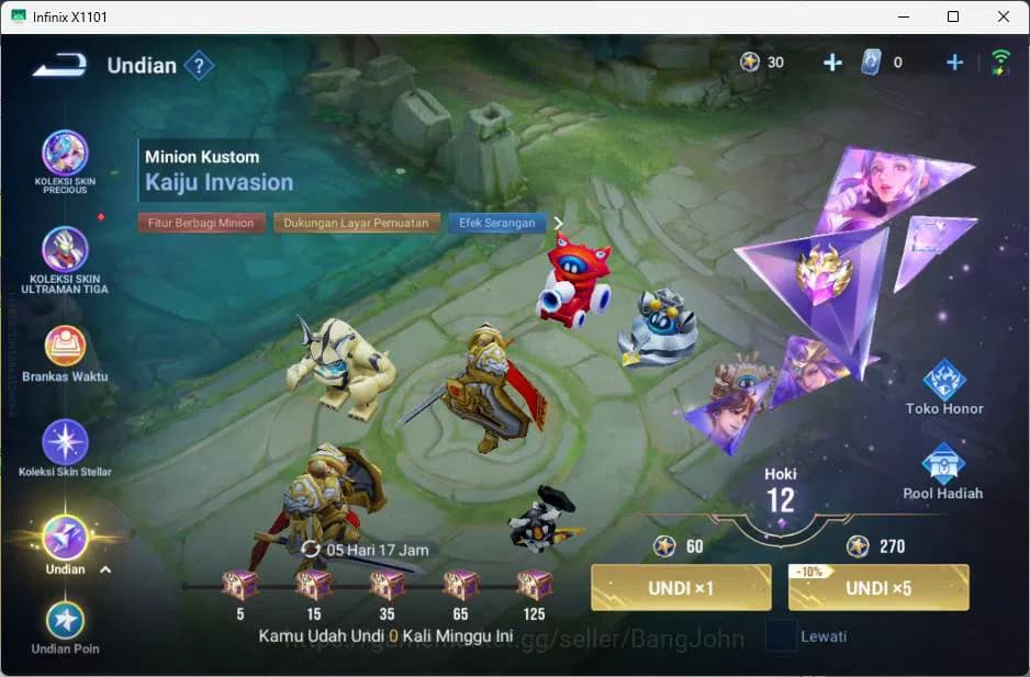 Honor of Kings Accounts GLOBAL | hero 49, skin 43 KIC luna, Legend lady su image 7