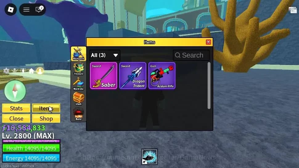 Roblox Accounts Blox Fruit|MAX Lv2800|Sharkman Karate|5M Beli 10k image 2