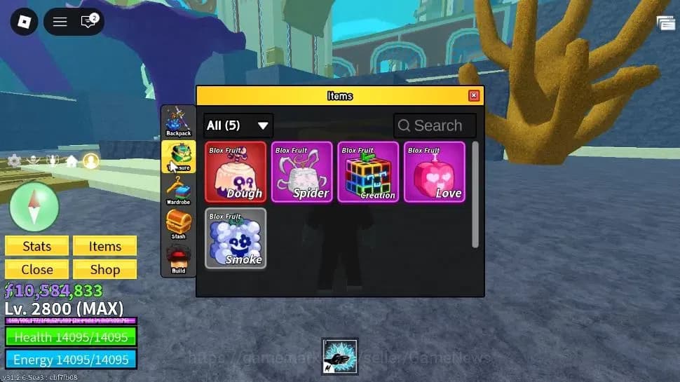 Roblox Accounts Blox Fruit|MAX Lv2800|Sharkman Karate|5M Beli 10k image 3
