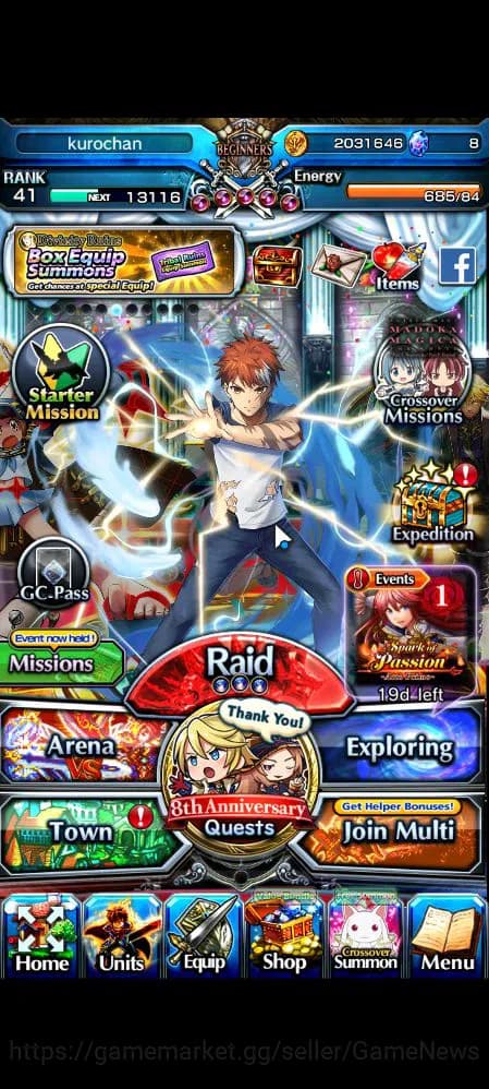 Grand Summoners Accounts Global|Rank 41|42 RGB|18 Ascend|EmiyaTW,ChloeTW,Su image 1