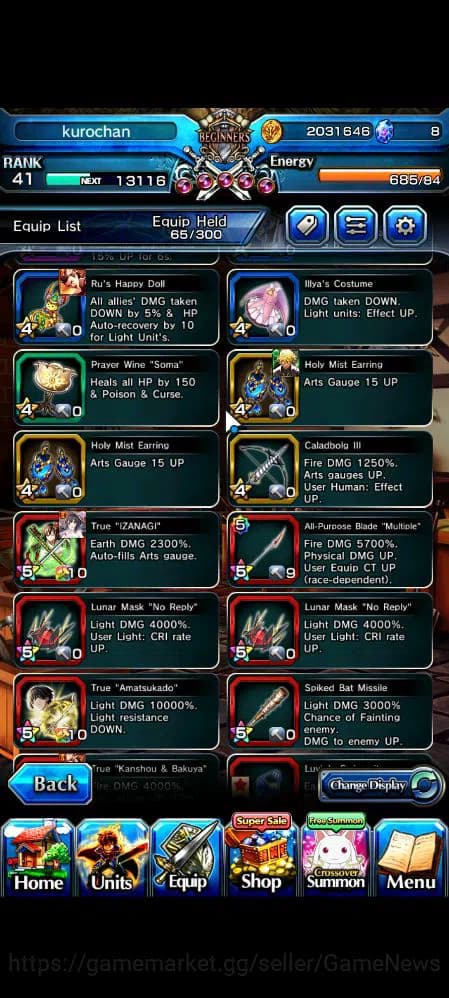 Grand Summoners Accounts Global|Rank 41|42 RGB|18 Ascend|EmiyaTW,ChloeTW,Su image 9