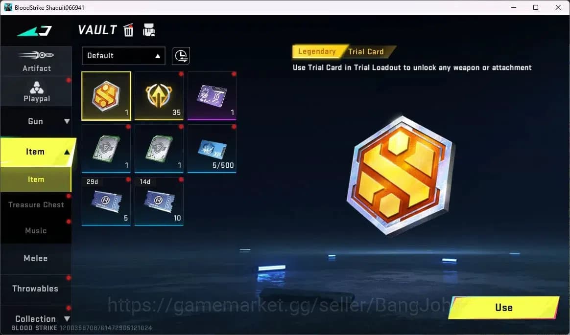 Blood Strike Accounts ASIA | Collab AK47-Sacred Axe Rhitta | 3 Legendary image 11