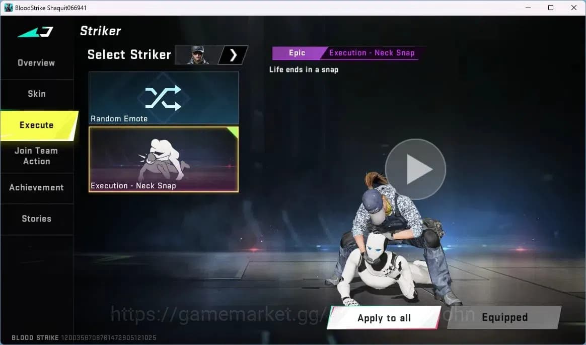 Blood Strike Accounts ASIA | Collab AK47-Sacred Axe Rhitta | 3 Legendary image 4