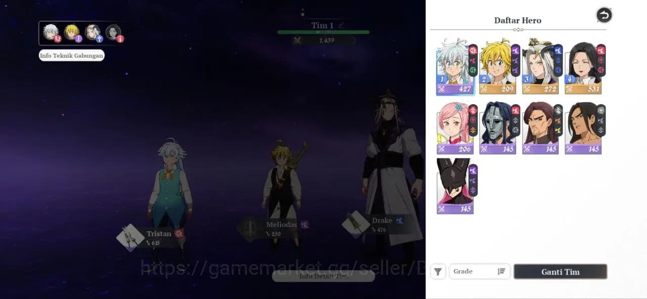 The Seven Deadly Sins: Origin Accounts EU | Fresh Starter Lvl 2 |3 SSR| Meliodas, Guila, image 7