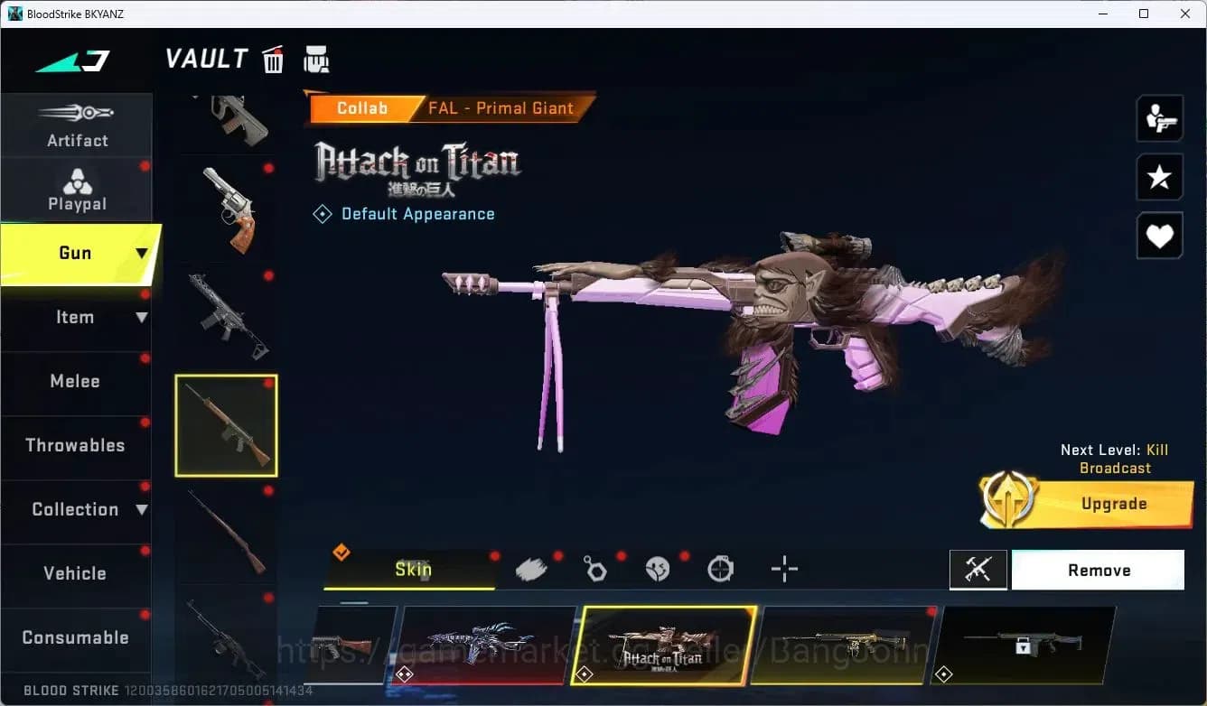 Blood Strike Accounts ASIA | EVO FAL-Evolved Draco | Collab FAL-Primal A image 15