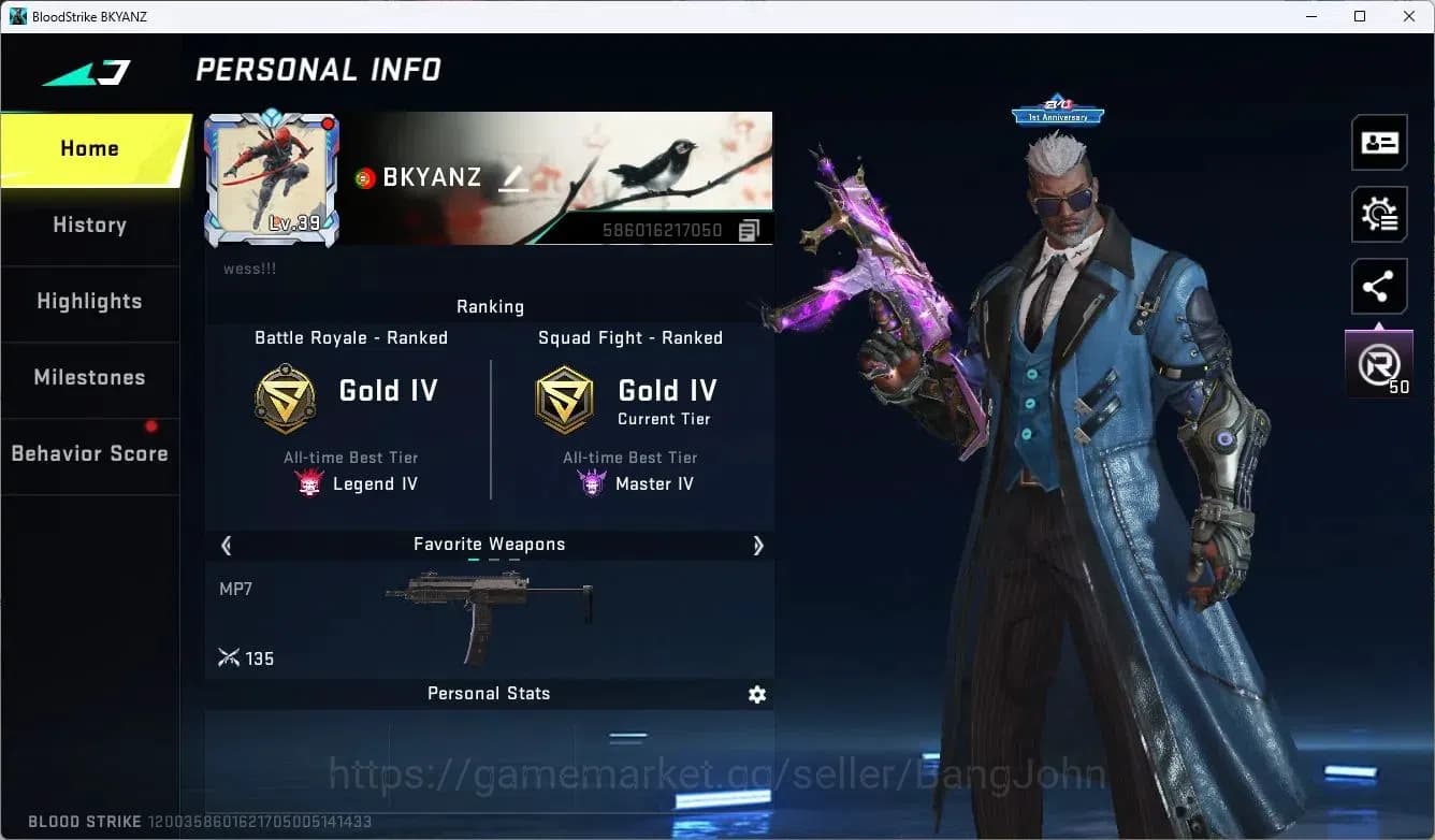 Blood Strike Accounts ASIA | EVO FAL-Evolved Draco | Collab FAL-Primal A image 2