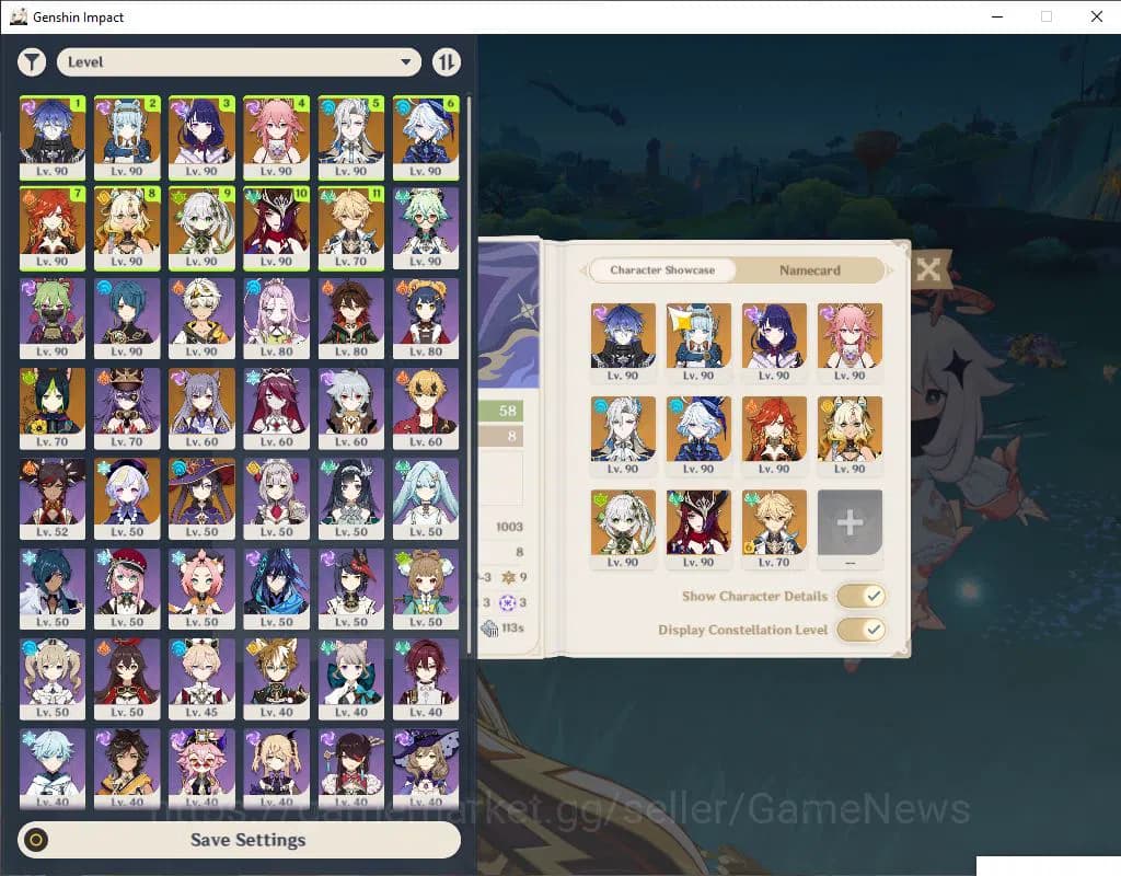 Genshin Impact Accounts ASIA|AR 58|10 Limited +7(*5Weapon)|Neuvillate+Sig image 2