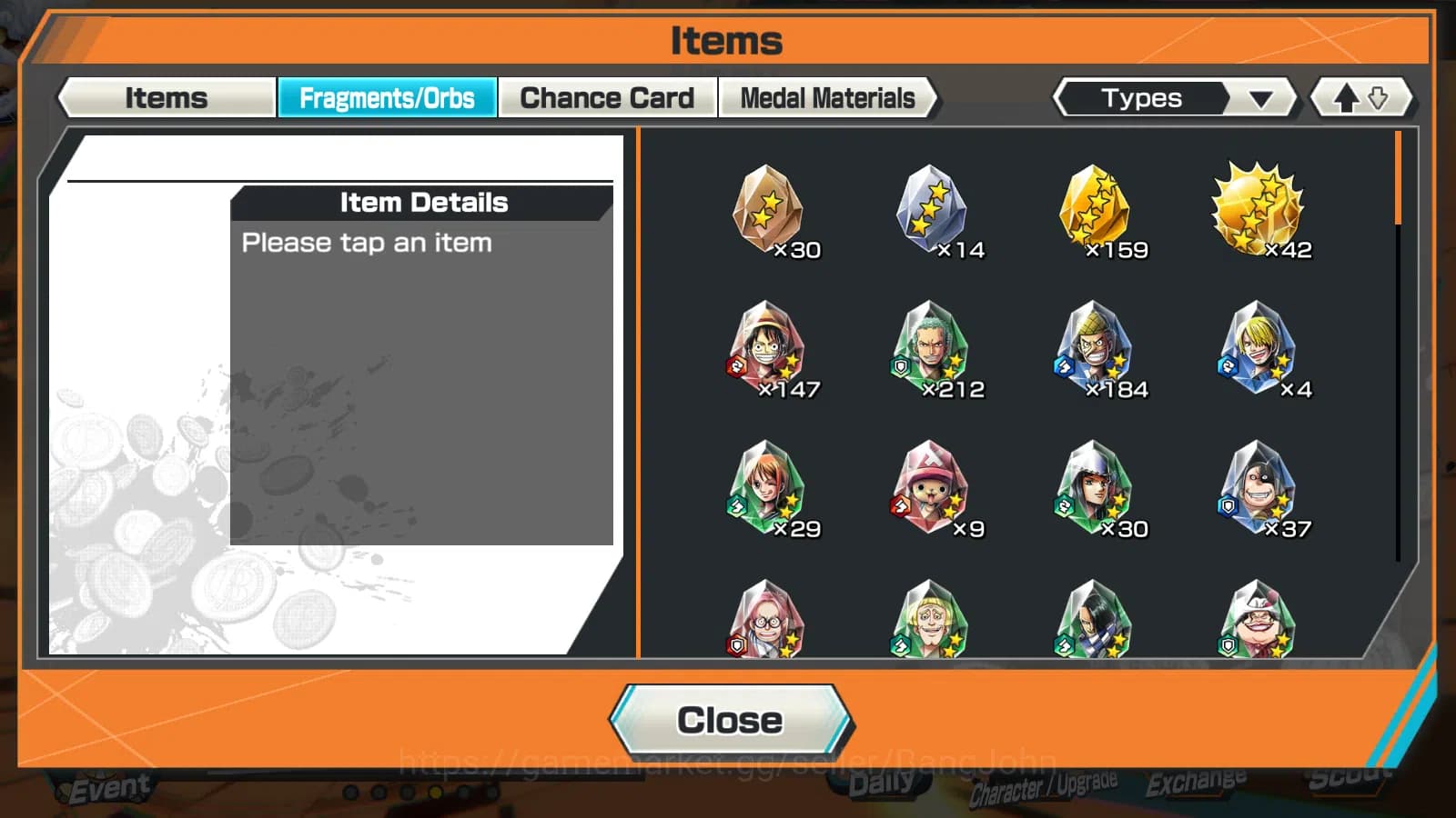 One Piece Bounty Rush Accounts GLOBAL | 3EX | 5elders Nusjuro | SK Borsalino |4em image 8
