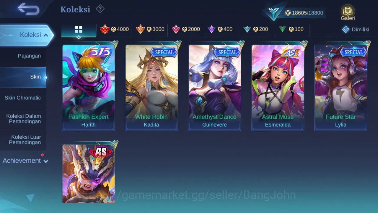 Mobile Legends: Bang Bang Accounts GLOBAL|Skin 100|hero69|Lborn TG, Saber(Layla,cyc,s image 5