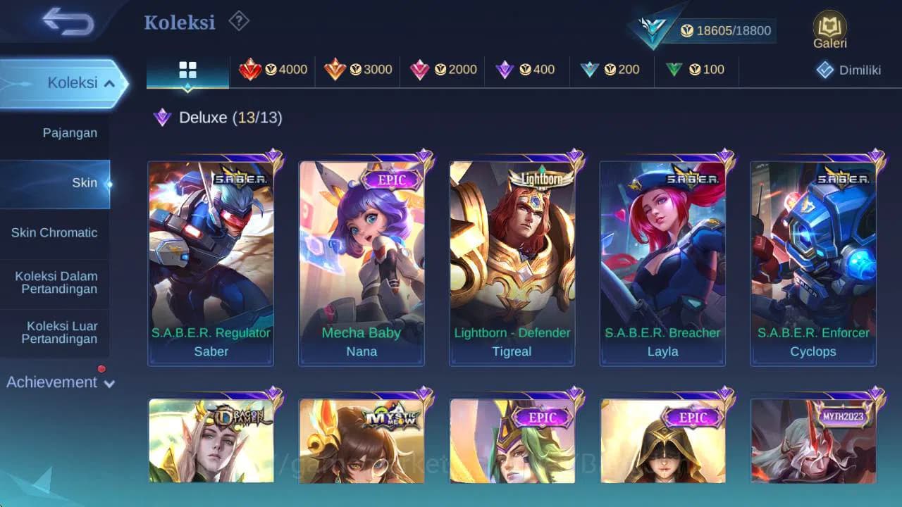 Mobile Legends: Bang Bang Accounts GLOBAL|Skin 100|hero69|Lborn TG, Saber(Layla,cyc,s image 8