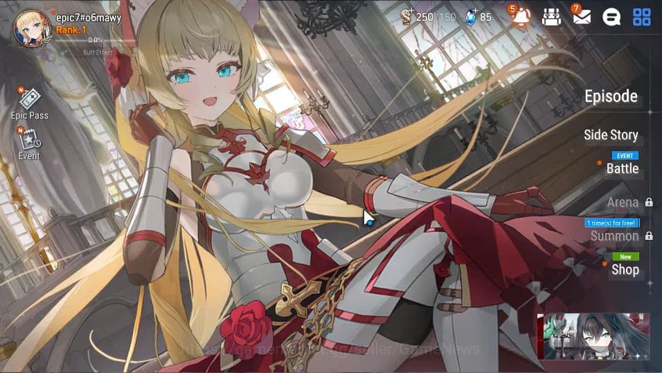 Epic Seven Accounts Global Unverif | Fresh Starter | Low Progress | 1 image 1