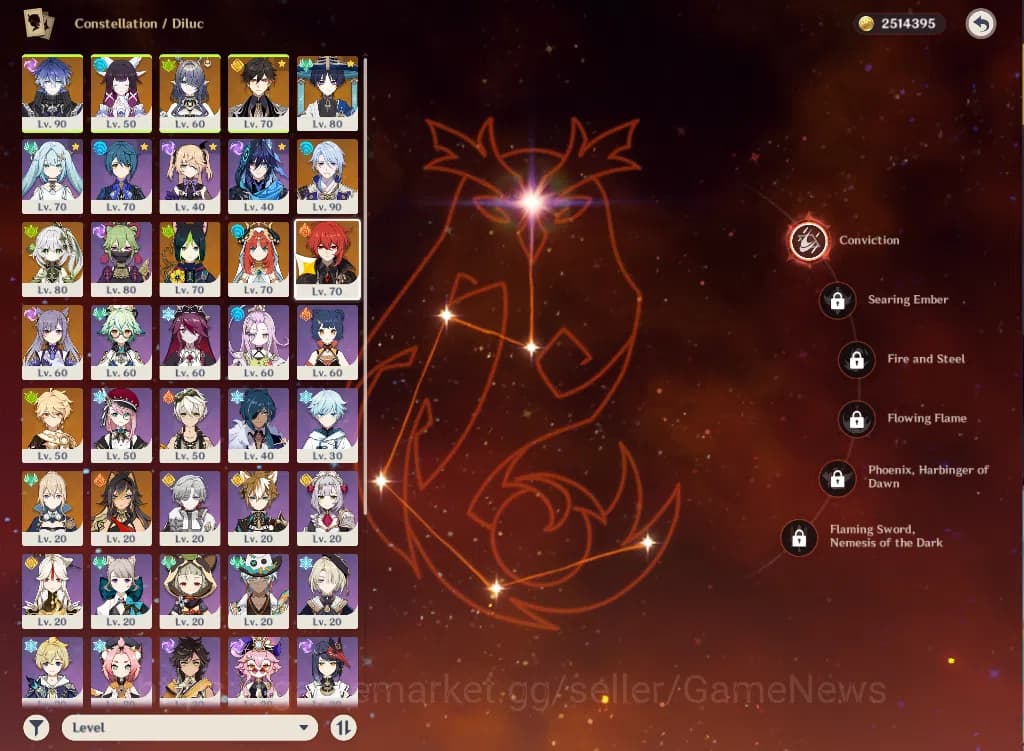 Genshin Impact Accounts ASIA|AR55|8Limited+2(*5Weapon)|Flins,Lauma,Wandere image 13