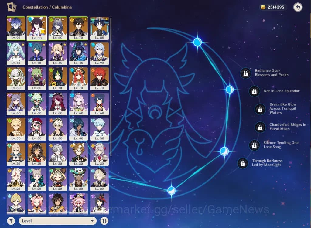 Genshin Impact Accounts ASIA|AR55|8Limited+2(*5Weapon)|Flins,Lauma,Wandere image 14