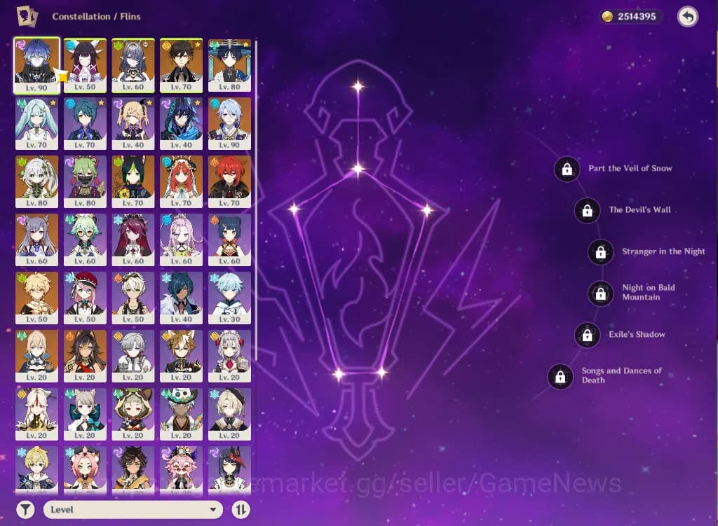 Genshin Impact Accounts ASIA|AR55|8Limited+2(*5Weapon)|Flins,Lauma,Wandere image 15