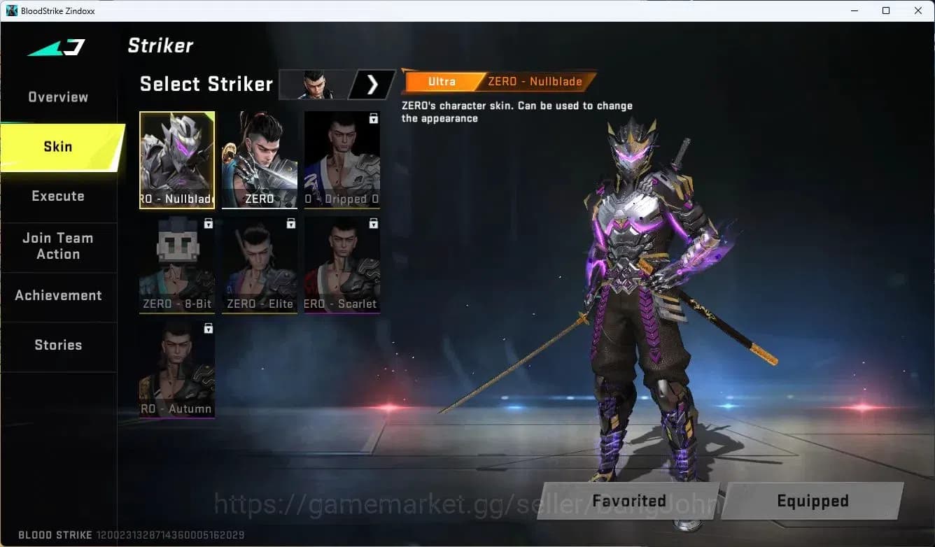 Blood Strike Accounts ASIA| TR Katana | Eternal ZERO Odashadow | Ultra Z image 2