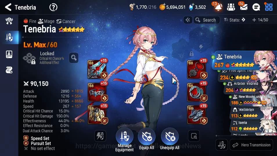 Epic Seven Accounts GLOBAL Unverif|New Era|3 ML(NM LUNA,Empreyan Ilyna image 7