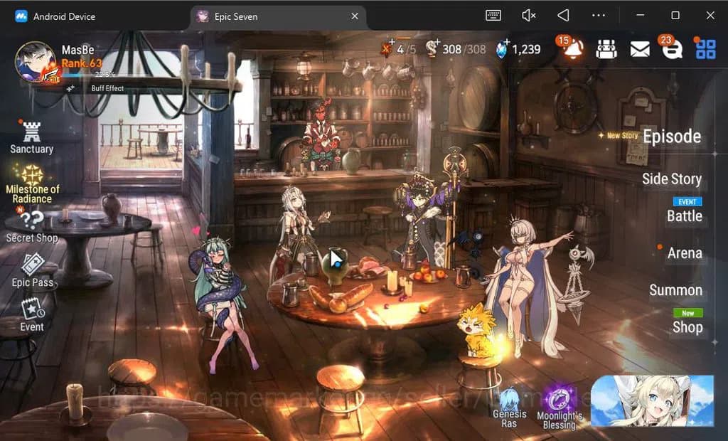 Epic Seven Accounts GLOBAL Unverif|12 ML(Salome,BArunka,LOTScales,Ruel image 1
