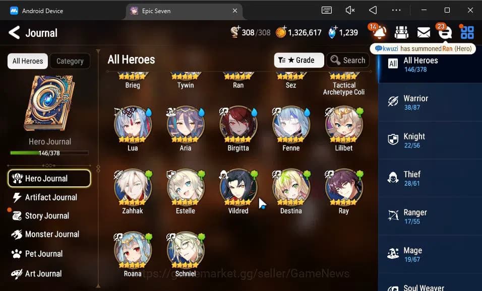 Epic Seven Accounts GLOBAL Unverif|12 ML(Salome,BArunka,LOTScales,Ruel image 16