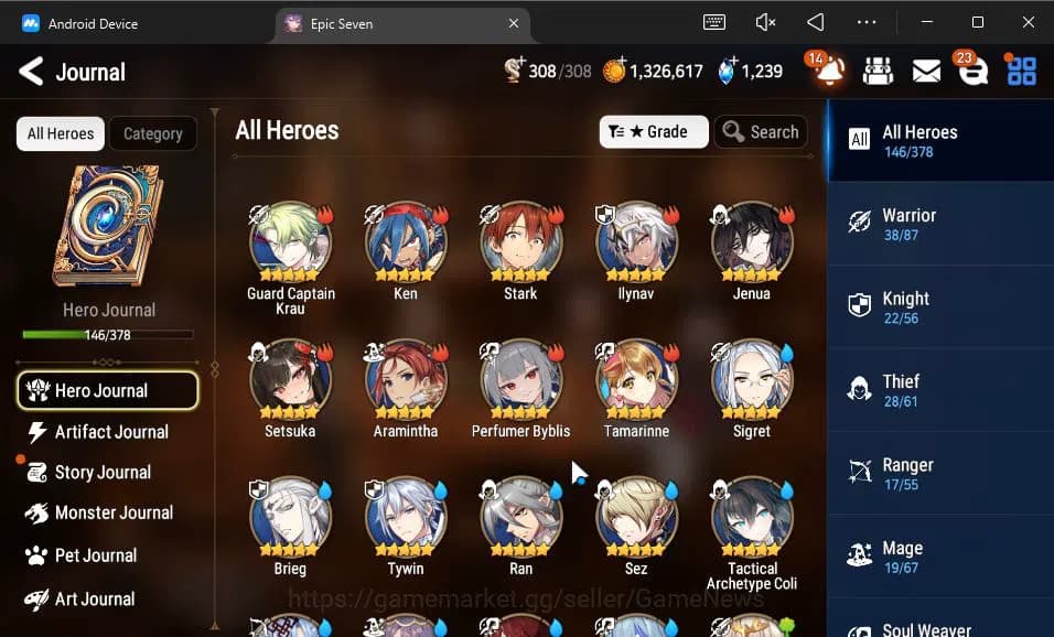 Epic Seven Accounts GLOBAL Unverif|12 ML(Salome,BArunka,LOTScales,Ruel image 17