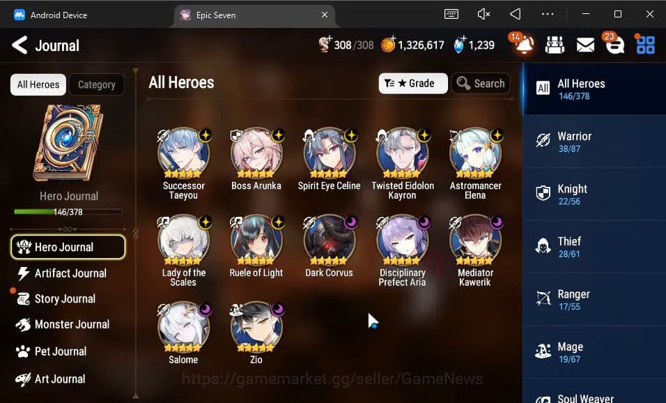 Epic Seven Accounts GLOBAL Unverif|12 ML(Salome,BArunka,LOTScales,Ruel image 18