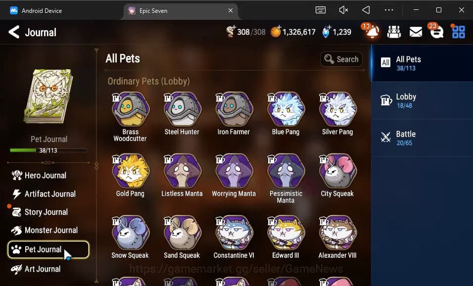 Epic Seven Accounts GLOBAL Unverif|12 ML(Salome,BArunka,LOTScales,Ruel image 3