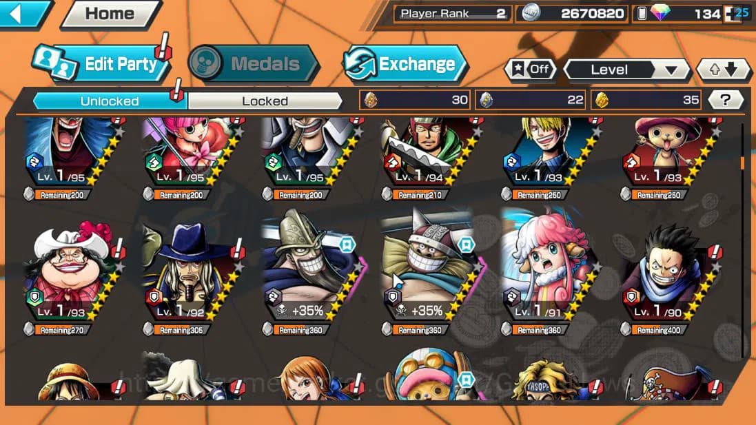 One Piece Bounty Rush Accounts Global|4 EX |5 elder St.Saturn,G5 Monkey D.Luffy,H image 6