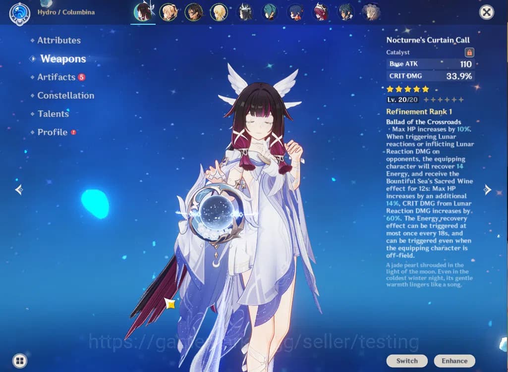 Genshin Impact Accounts STARTER 5x 5-Stars: Keqing, Jean, Tighnari, Nahida image 4