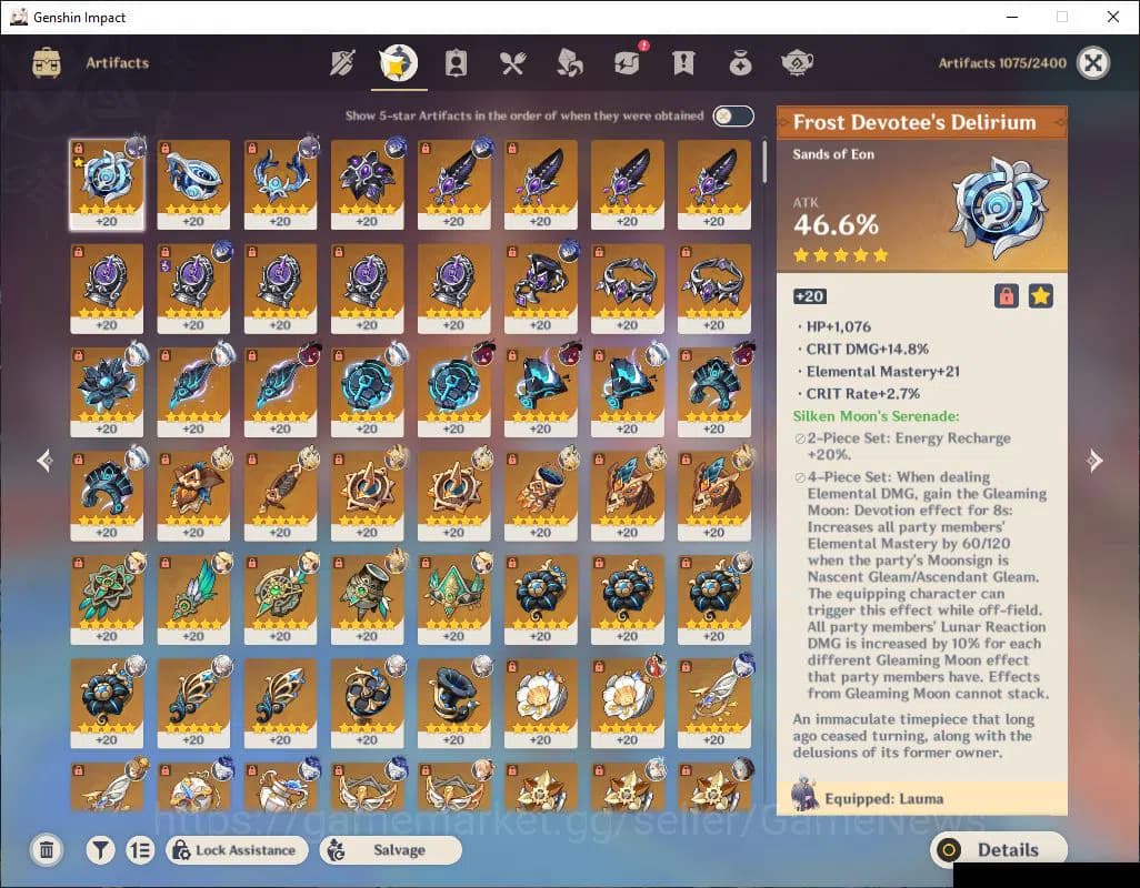 Genshin Impact Accounts Asia|AR 60|21 Limited +7(Weapon) |Arlecch +sign,Fl image 6