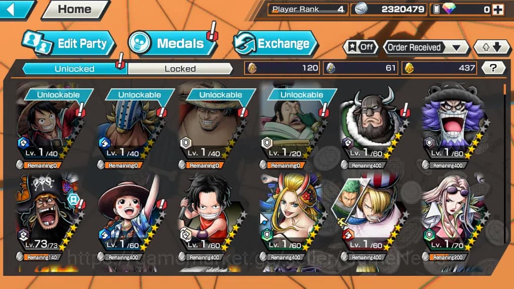 One Piece Bounty Rush Accounts Global|5EX|T5E Ethanbaron V.Nusjuro,FE Sabo,TFE Ma image 5