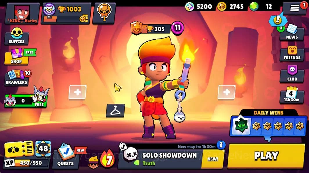 Brawl Stars Accounts 1003 Trophy |16 Brawlers 3 MAX Lvl (Shelly,Rico,Am image 1