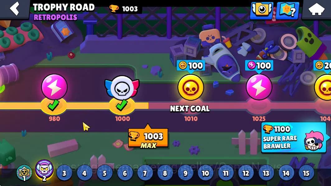 Brawl Stars Accounts 1003 Trophy |16 Brawlers 3 MAX Lvl (Shelly,Rico,Am image 6