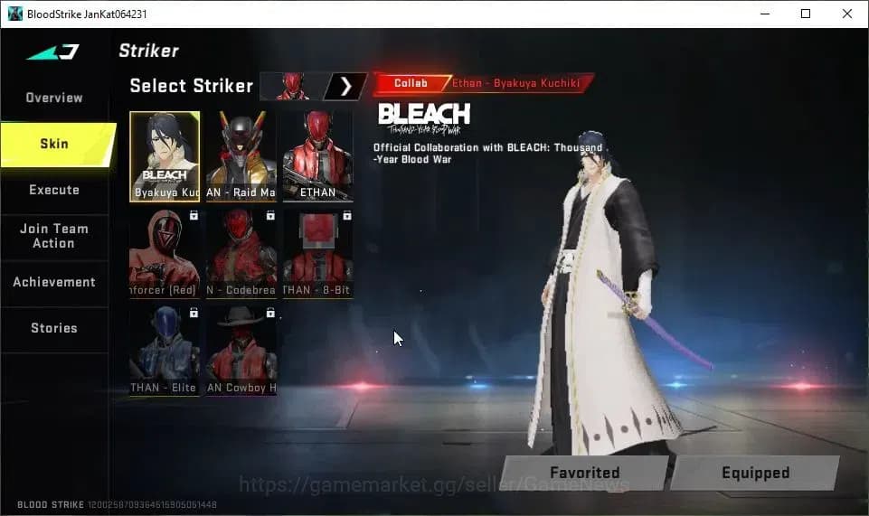 Blood Strike Accounts ASIA|Starter|Collab BLEACH Byakuya|1 ULTRA ETHAN-R image 3