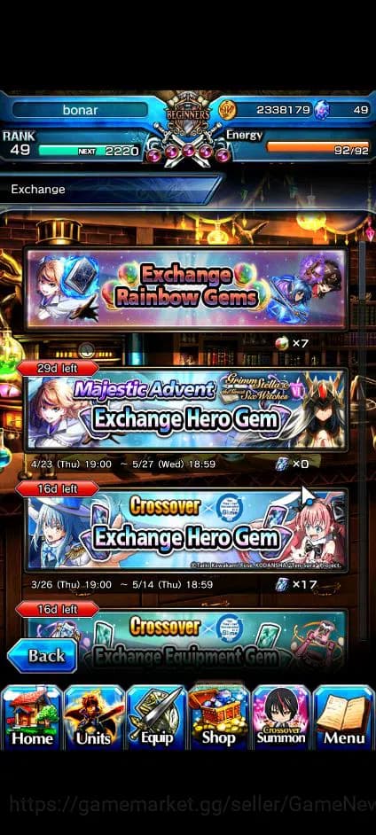 Grand Summoners Accounts Global|Rank 49|3 Ascend+2 TW| DL RimuruTW, Mami To image 3