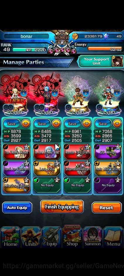 Grand Summoners Accounts Global|Rank 49|3 Ascend+2 TW| DL RimuruTW, Mami To image 8