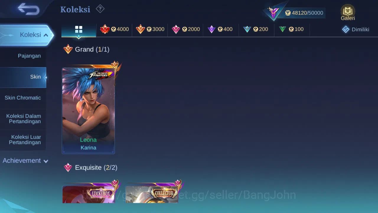 Mobile Legends: Bang Bang Accounts GLOBAL Hero 109 Skin 213 Luckybox Haya | KOF Karin image 1
